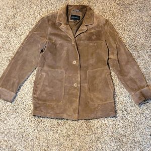 Bernardo for Nordstrom suede leather jacket wash